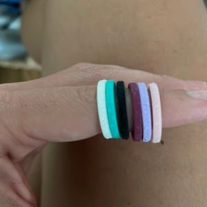 Never worn silicone rings